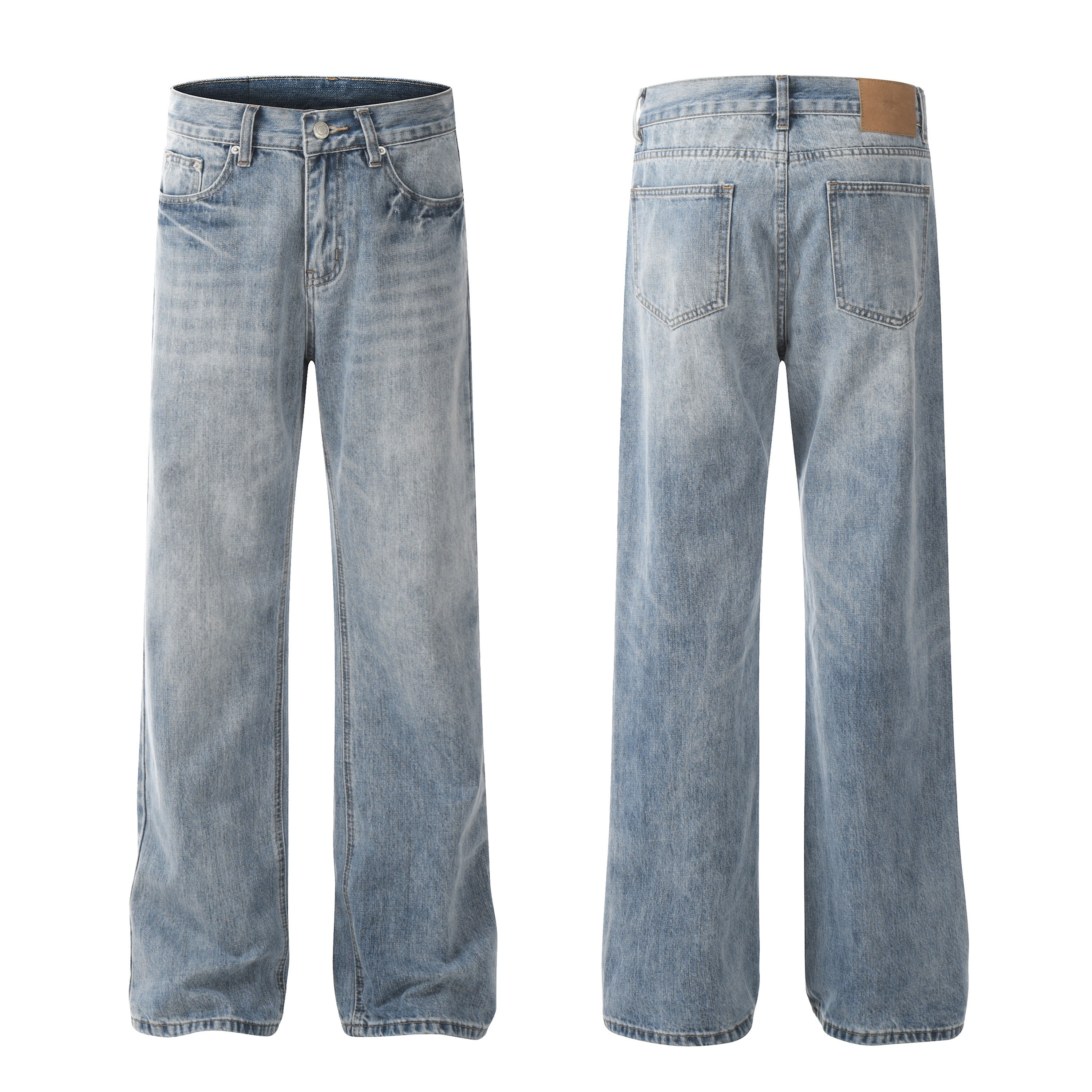 Wide Washed Denim